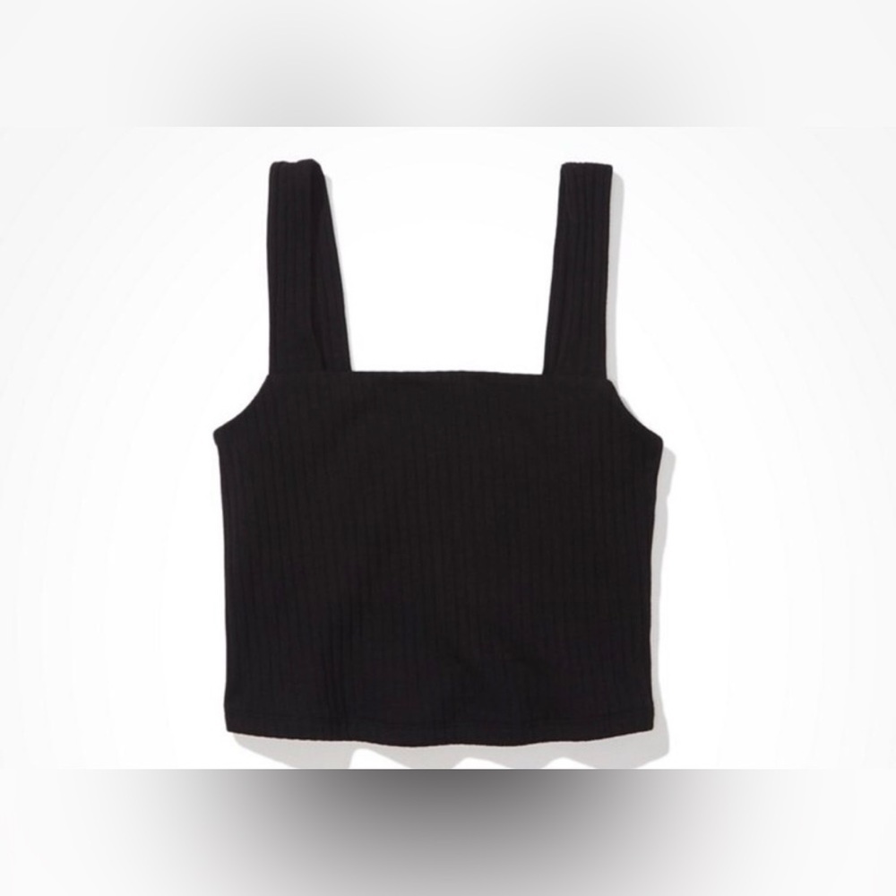AE Cropped Square-Neck Tank Top - Picture 3 of 8